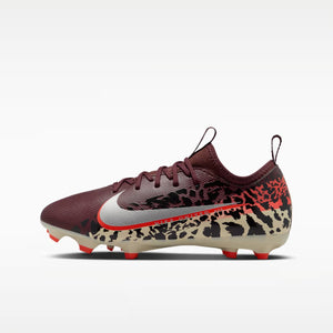 Nike Junior United Mercurial Vapor 16 Academy FG/MG Soccer Cleats Burgundy Crush/University Red/Fossil/Metallic Silver