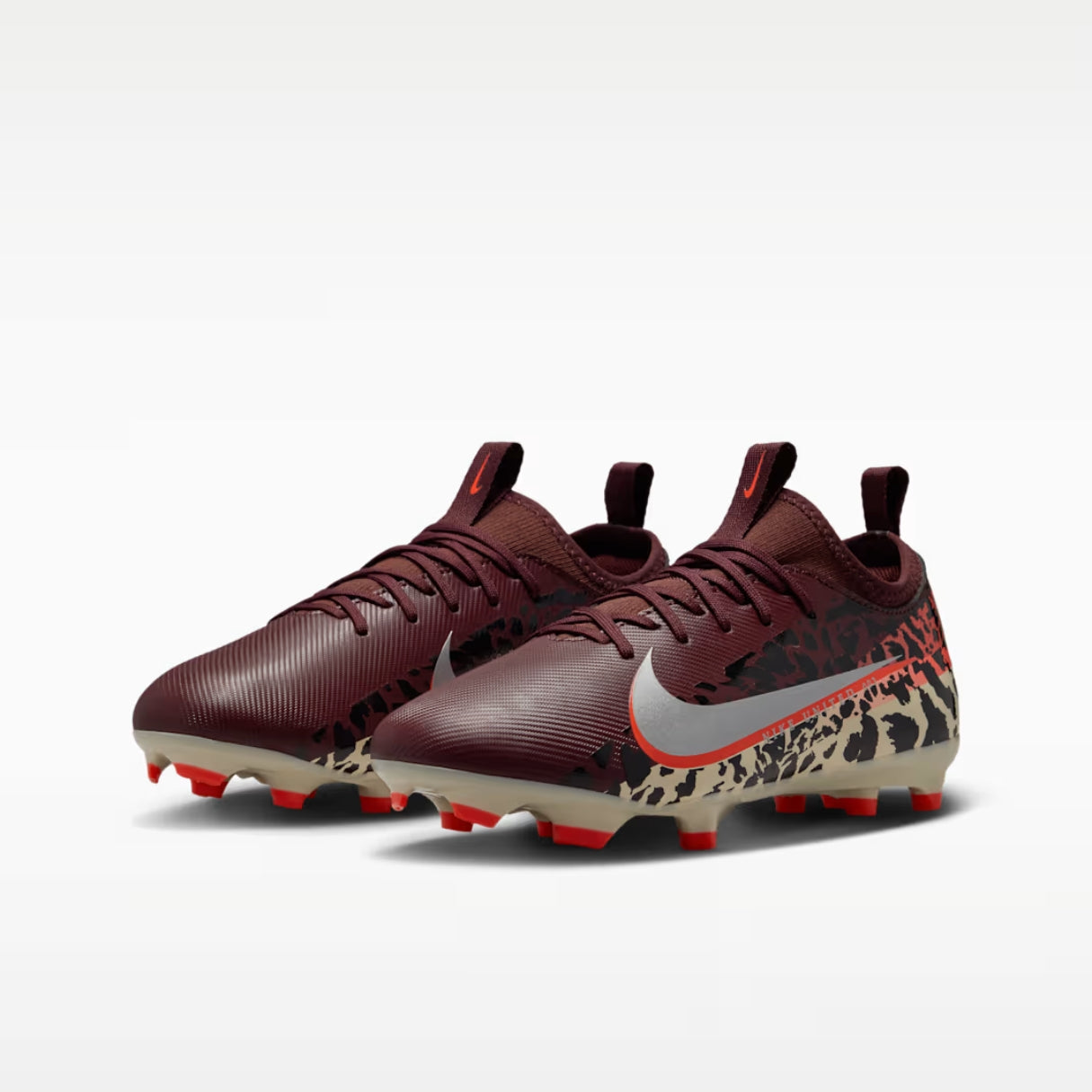 Nike Junior United Mercurial Vapor 16 Academy FG/MG Soccer Cleats Burgundy Crush/University Red/Fossil/Metallic Silver