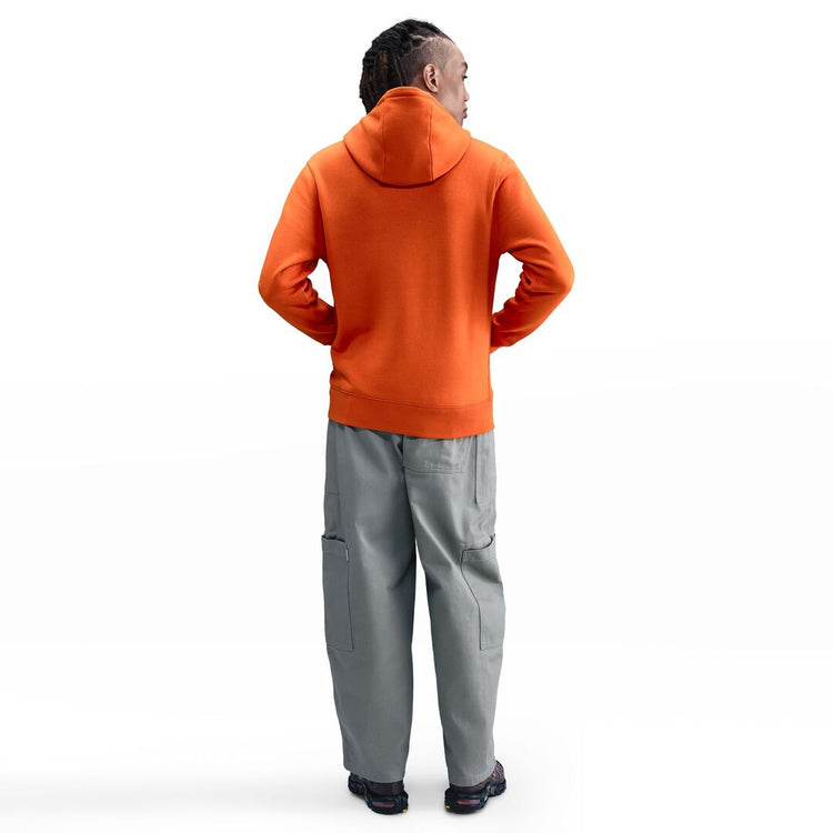 Nike Men's Club Fleece Hoodie Orange