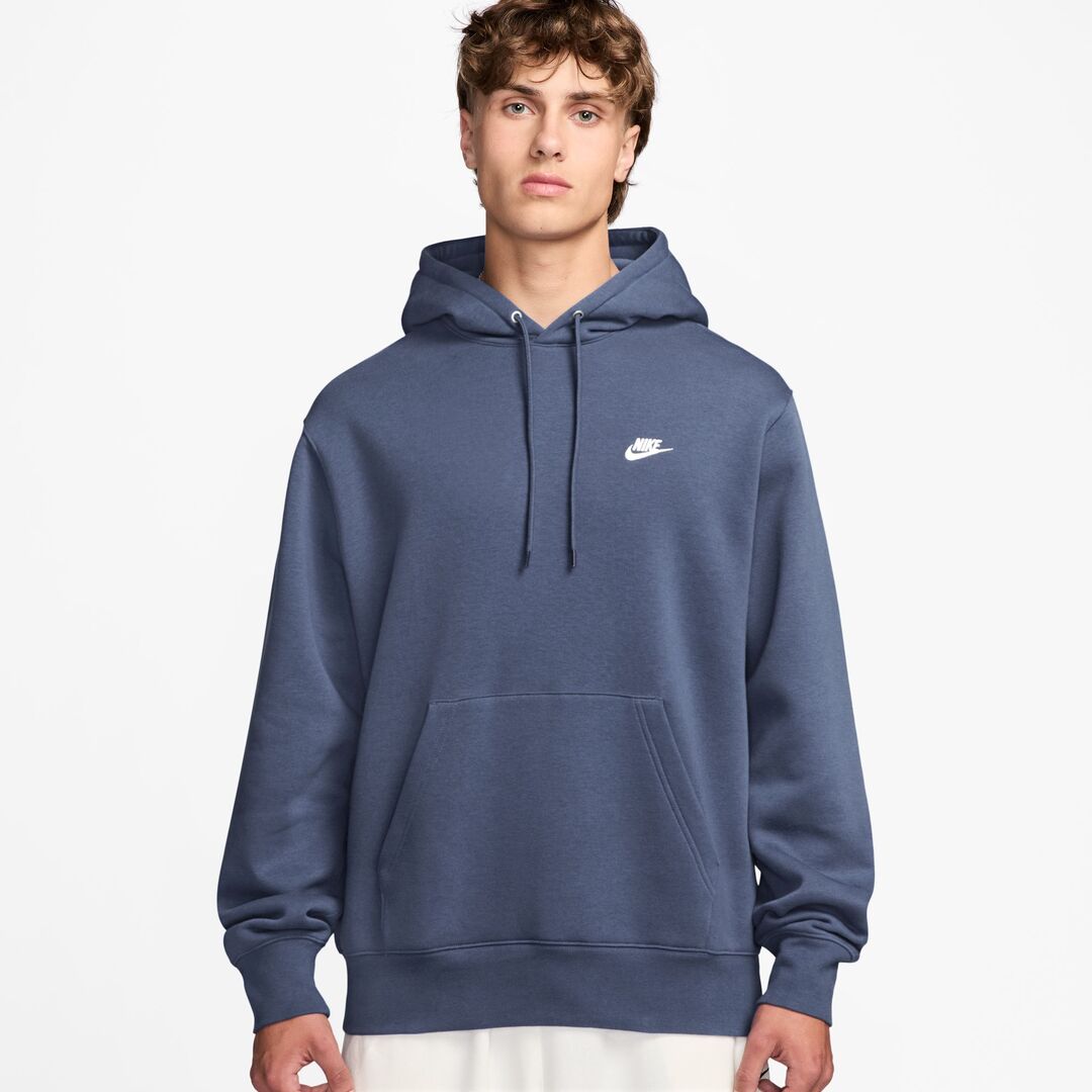 Nike Men's Club Fleece Hoodie Diffused Blue/White