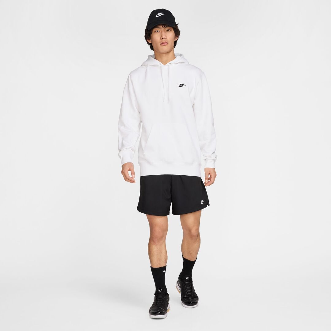 Nike Men's Club Fleece Hoodie White