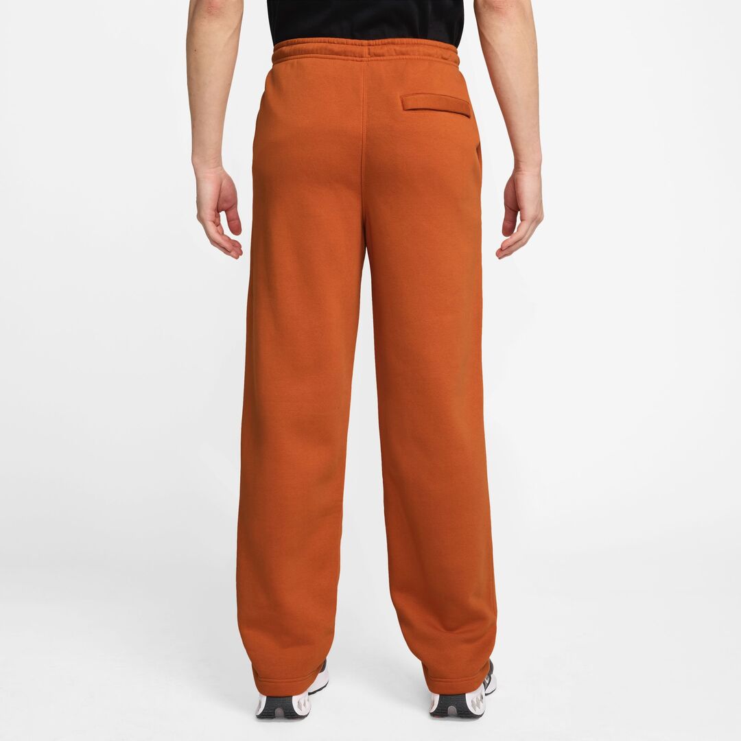 Nike Men's Club Fleece Open Hem Pants Orange