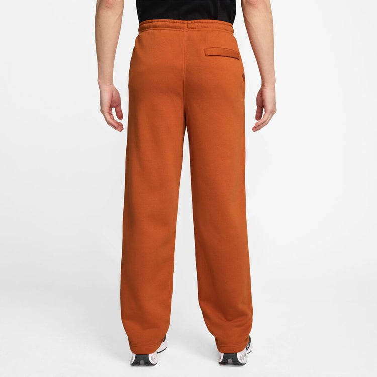 Nike Men's Club Fleece Open Hem Pants Orange