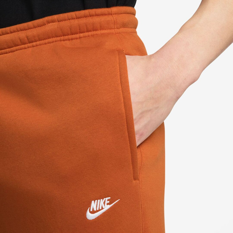 Nike Men's Club Fleece Open Hem Pants Orange