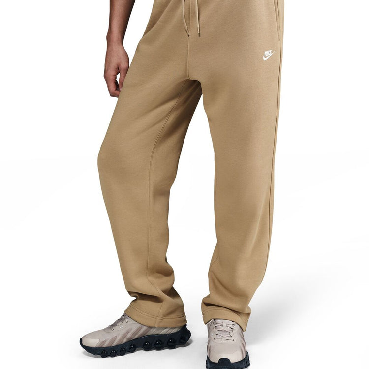 Nike Men's Club Fleece Open Hem Pants Beige