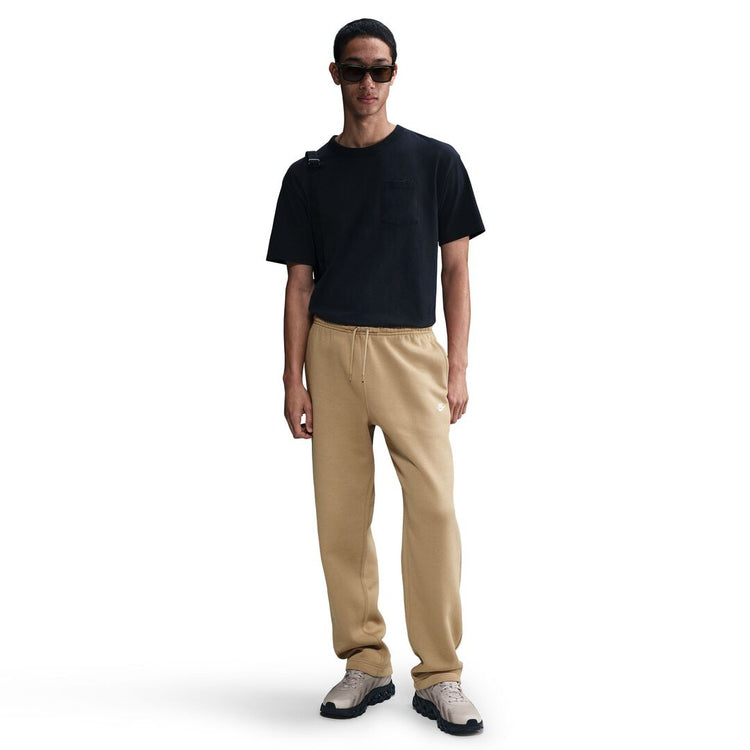 Nike Men's Club Fleece Open Hem Pants Beige