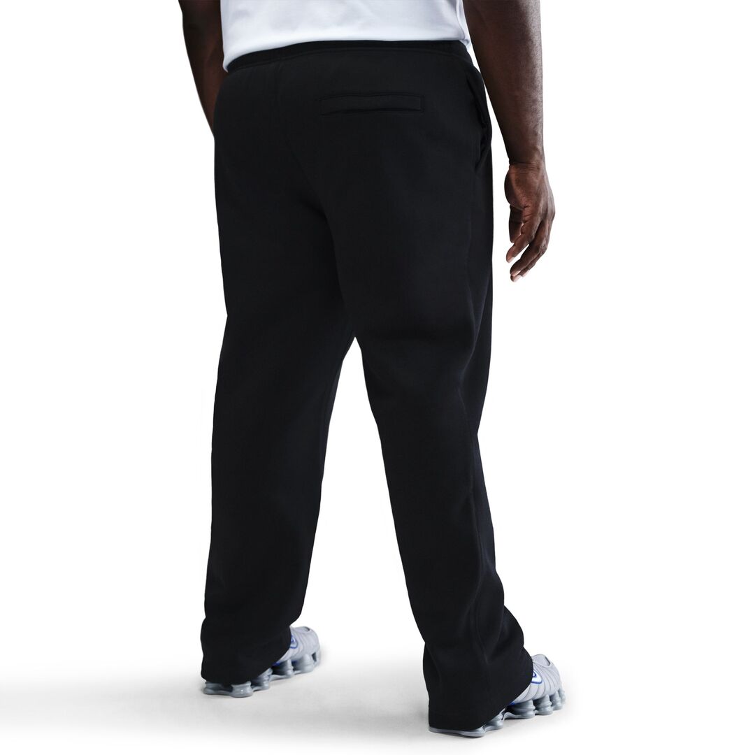 Nike Men's Club Fleece Open Hem Pants black/white