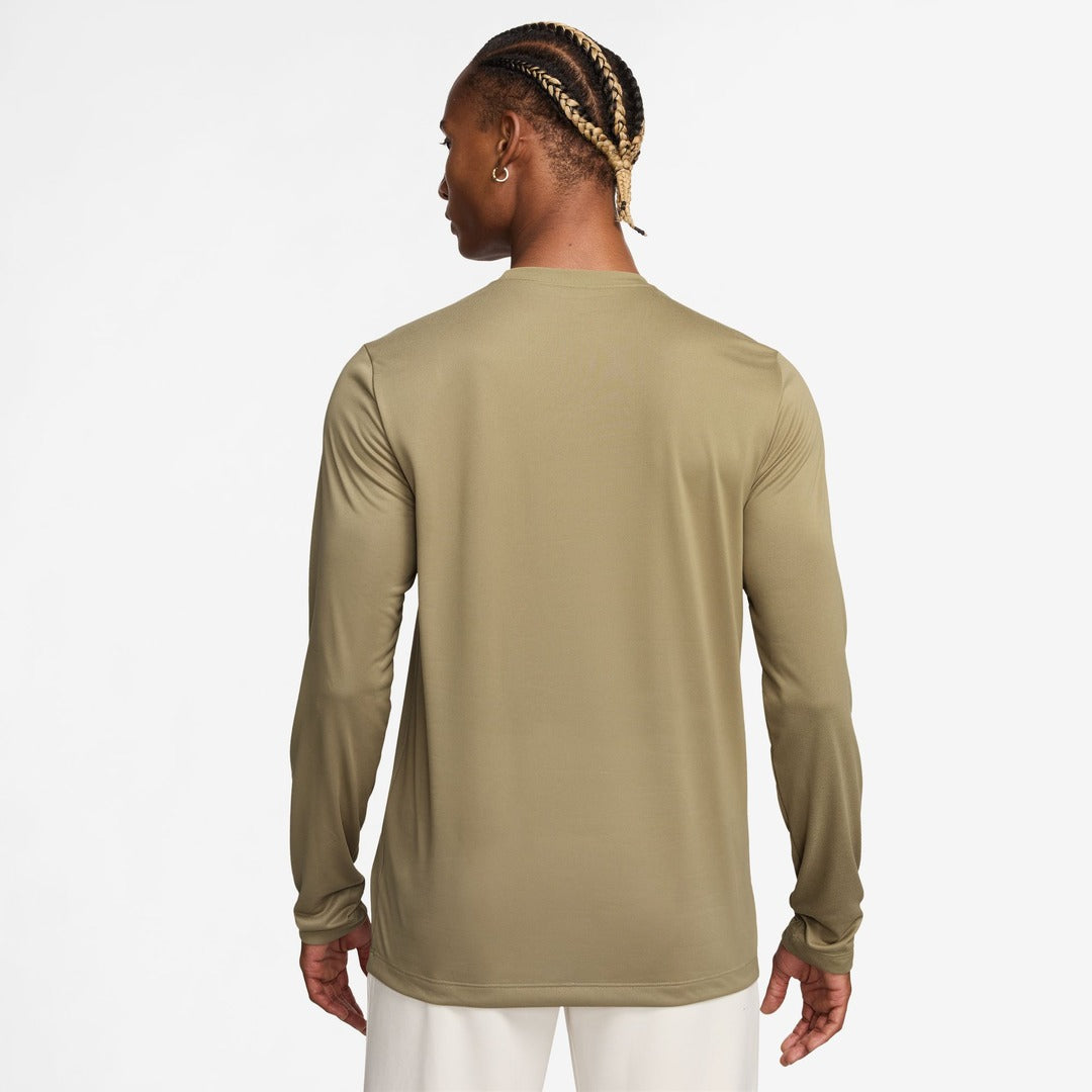 Nike Men's Dri-Fit Legend Long Sleeve Shirt parachute beige gold