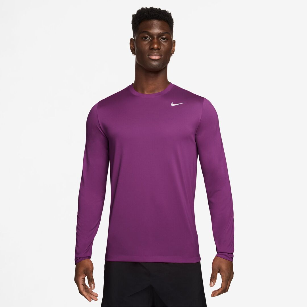 Nike Men's Dri-Fit Legend Long Sleeve Shirt berry/purple