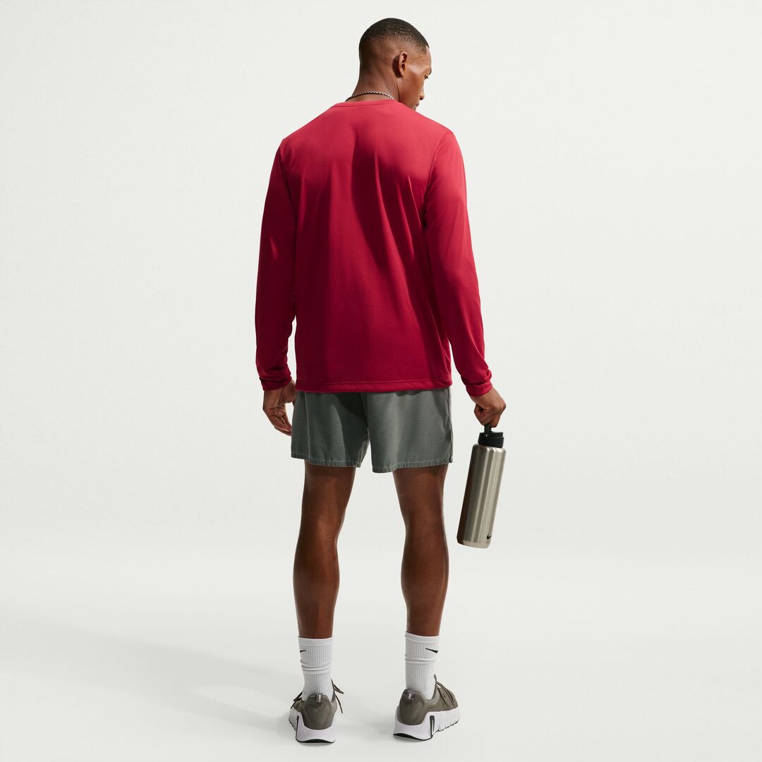 Nike Men's Dri-Fit Legend Long Sleeve Shirt tough red