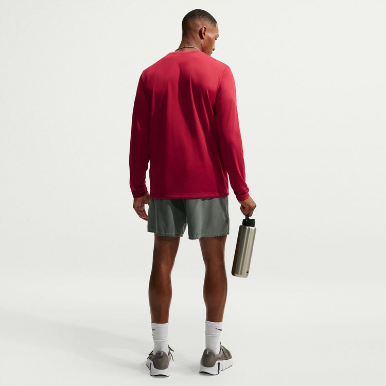 Nike Men's Dri-Fit Legend Long Sleeve Shirt tough red