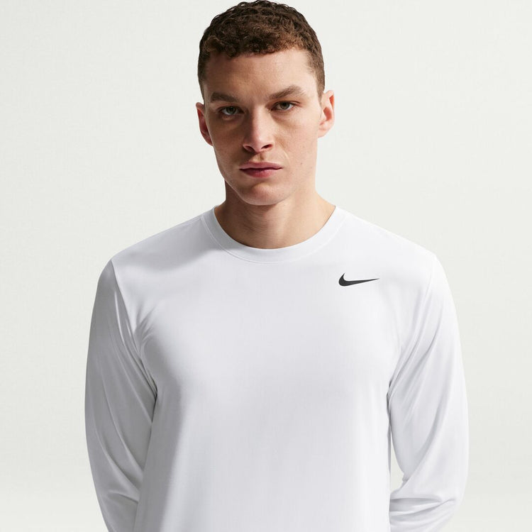 Nike Men's Dri-Fit Legend Long Sleeve Shirt white