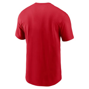 Nike Men's MLB Atlanta Braves Swoosh Cotton T-Shirt red