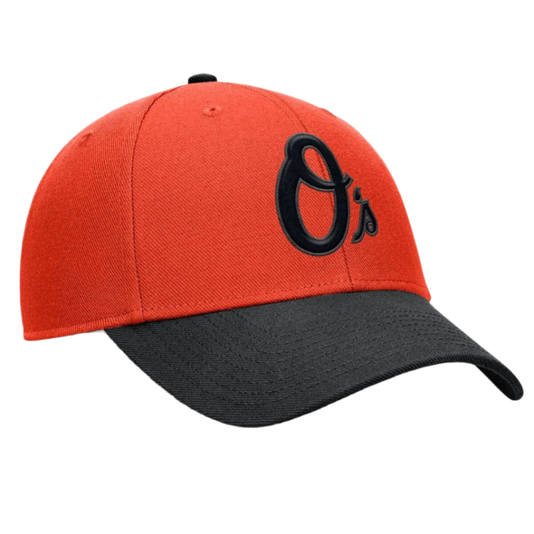 Nike Men's MLB Baltimore Orioles DF Rise CC Adjustable Hat orange black