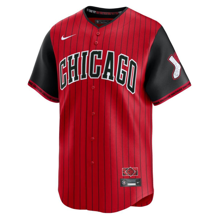 Nike Men's MLB Chicago White Sox City Connect Jersey red black