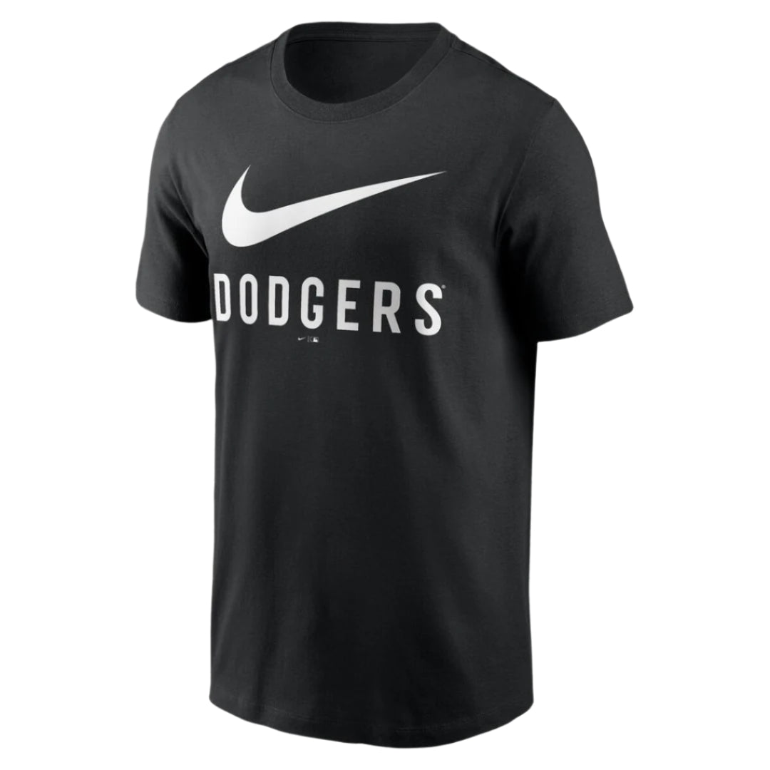 Nike Men's MLB Los Angeles Dodgers Swoosh Cotton T-Shirt black