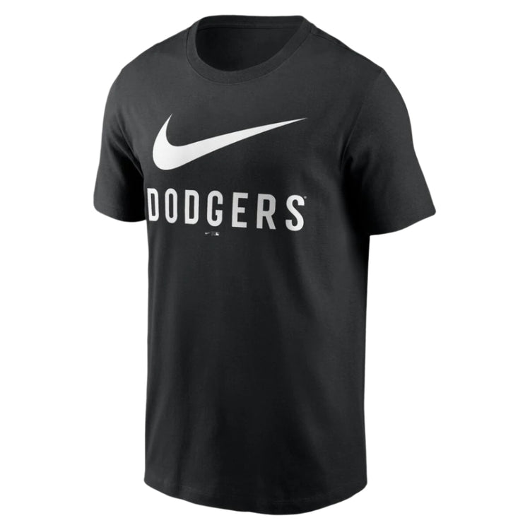 Nike Men's MLB Los Angeles Dodgers Swoosh Cotton T-Shirt black