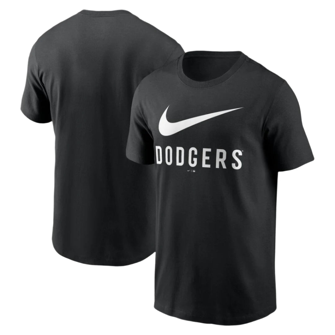 Nike Men's MLB Los Angeles Dodgers Swoosh Cotton T-Shirt black