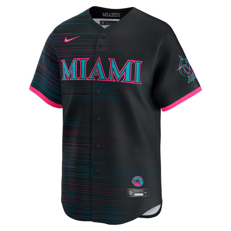 Nike Men's MLB Miami Marlins City Connect Jersey 2025 black 