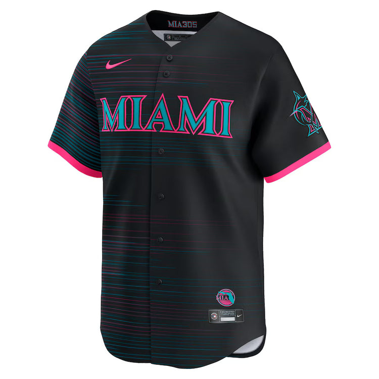 Nike Men's MLB Miami Marlins City Connect Jersey 2025 black 