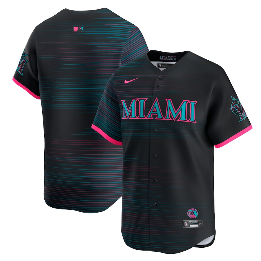 Nike Men's MLB Miami Marlins City Connect Jersey 2025 black 