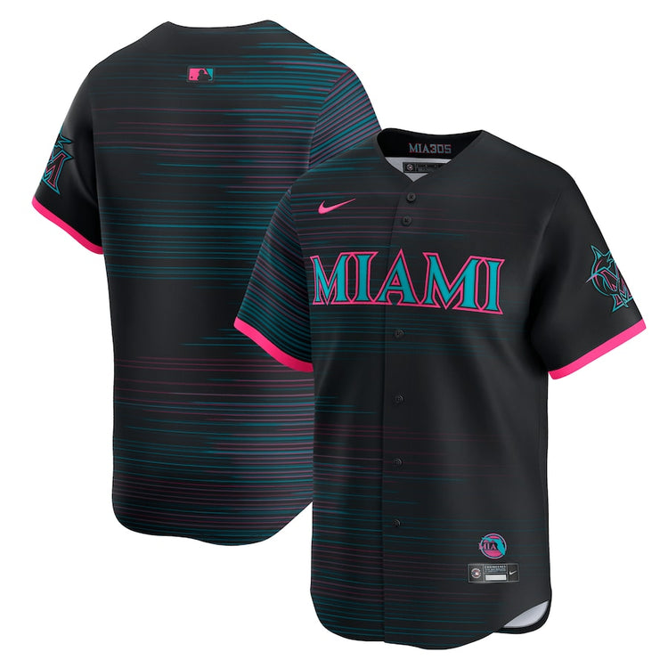 Nike Men's MLB Miami Marlins City Connect Jersey 2025 black 