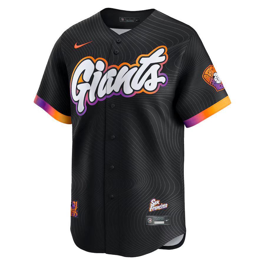 Nike Men's MLB San Francisco Giants City Connect Jersey anthracite black