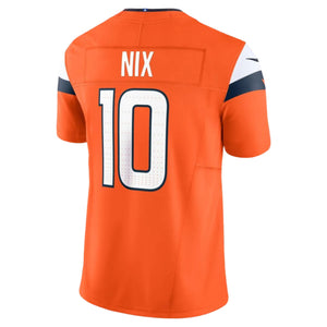 Nike Men's NFL Denver Broncos Bo Nix Limited Jersey home orange