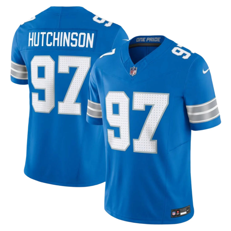 Nike Men's NFL Detroit Lions Aidan Hutchinson Limited Jersey blue
