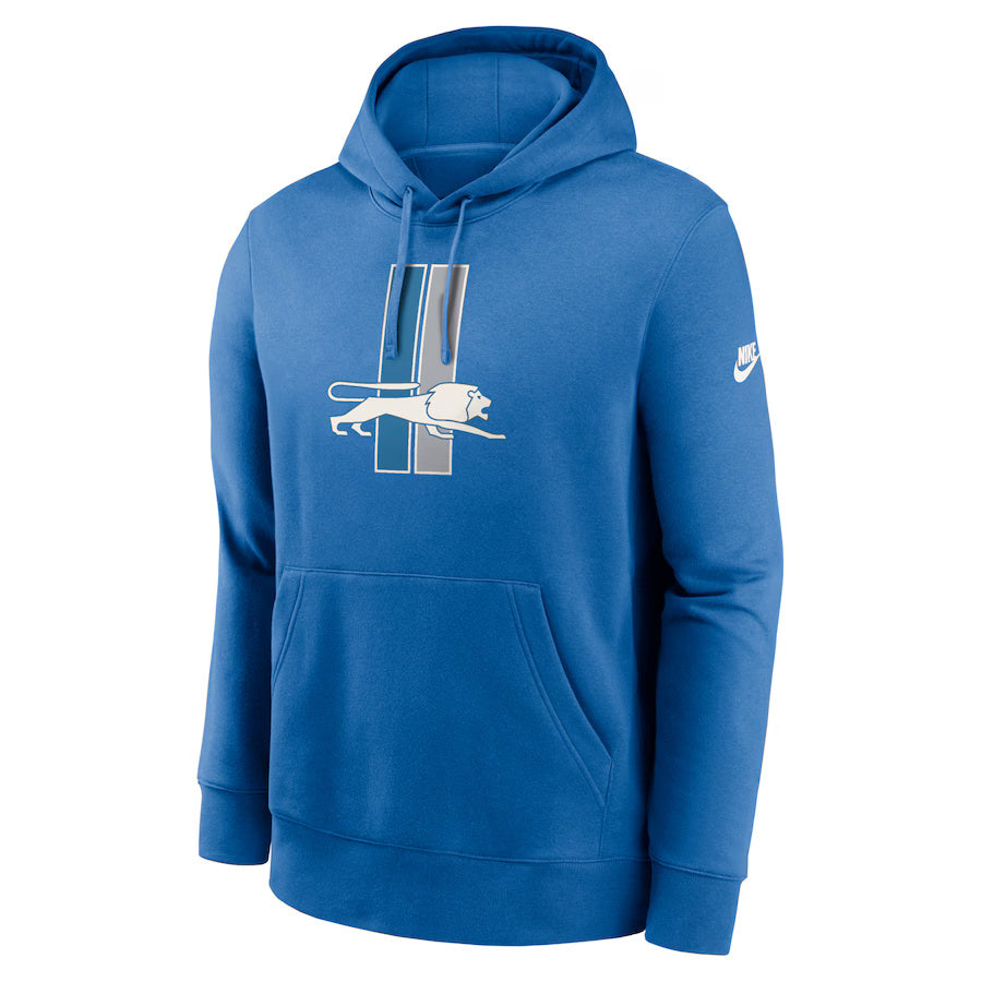 Nike Men's NFL Detroit Lions Rewind Club Logo Hoodie blue