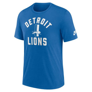 Nike Men's NFL Detroit Lions Rewind Tri-Blend T-Shirt blue