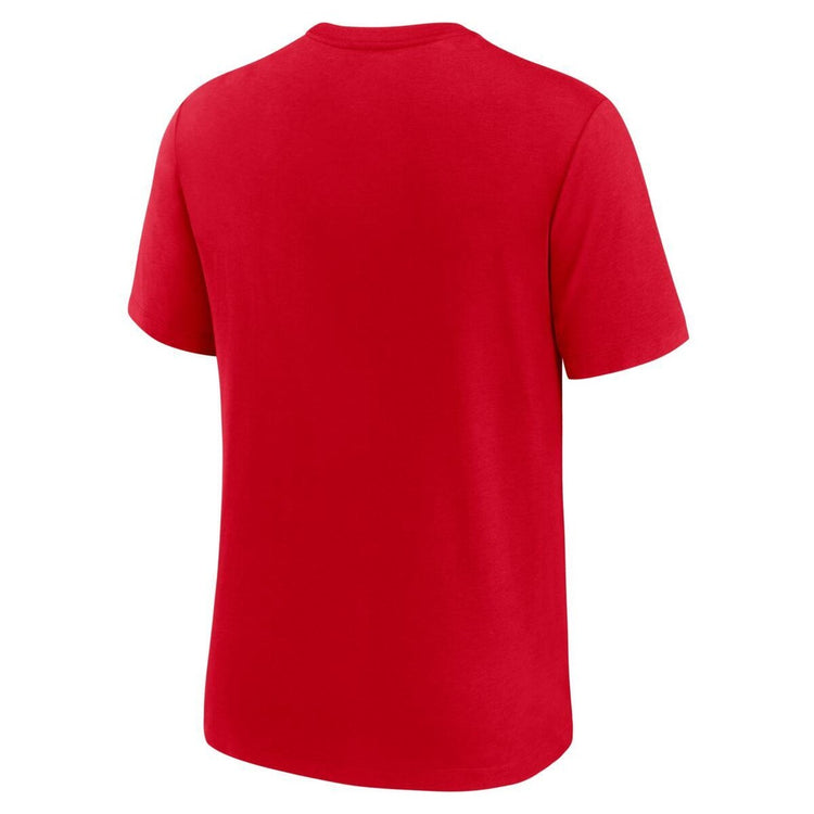 Nike Men's NFL Kansas City Chiefs Rewind Tri-Blend T-Shirt red