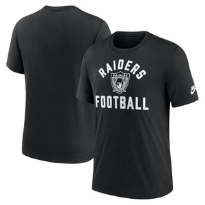 Nike Men's NFL Las Vegas Raiders Rewind Tri-Blend T-Shirt black