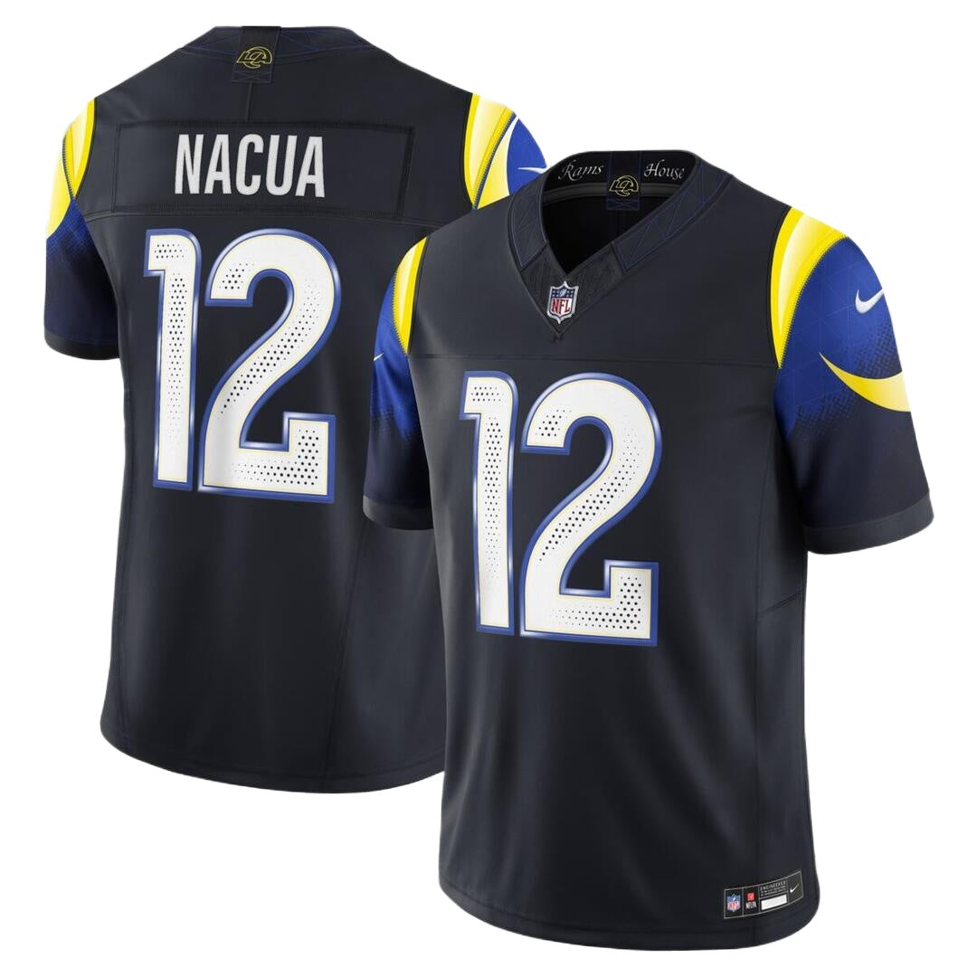 Nike Men's NFL Los Angeles Rams Puka Nacua Limited Rivalries Jersey