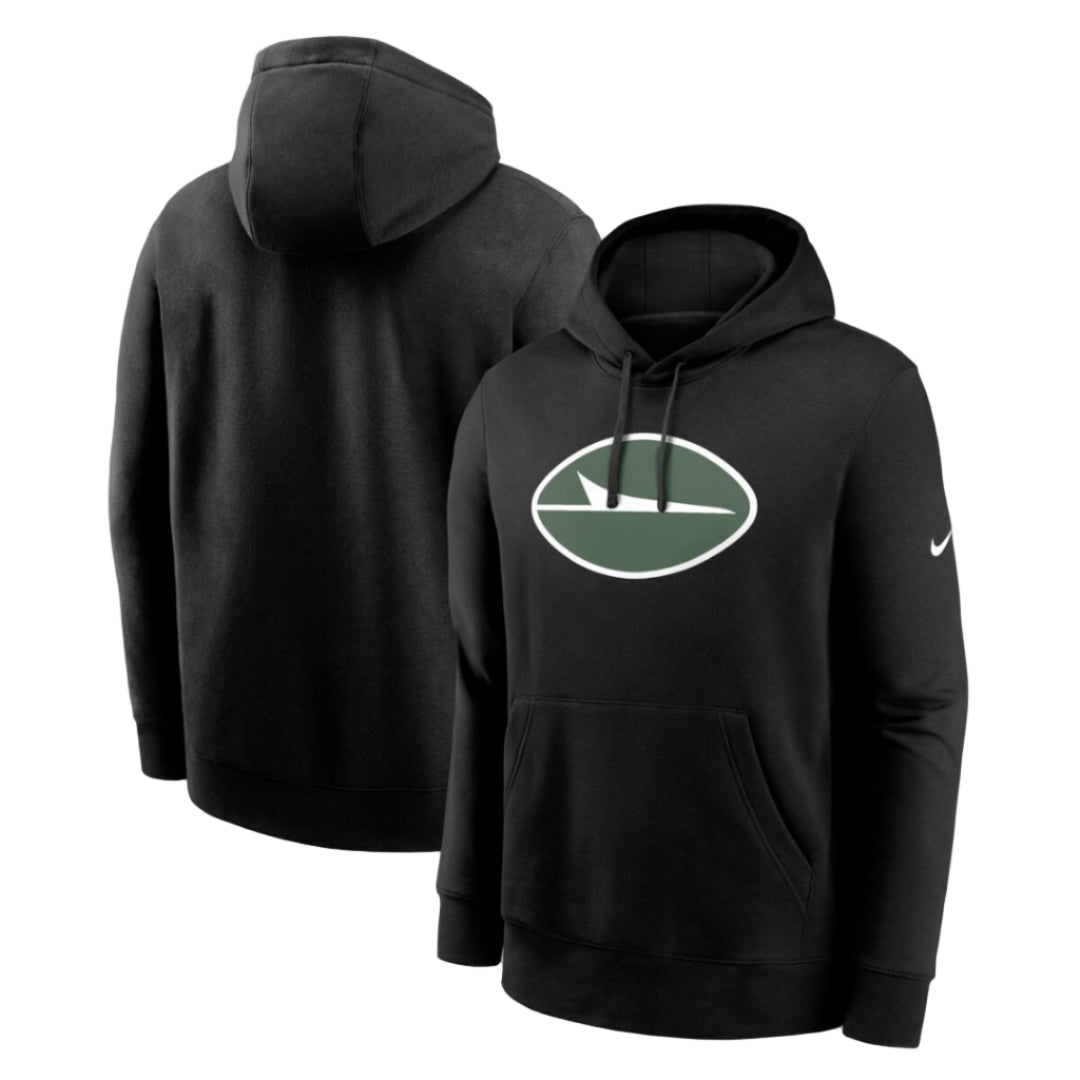 Nike Men's NFL New York Jets Rewind Club Logo Hoodie black
