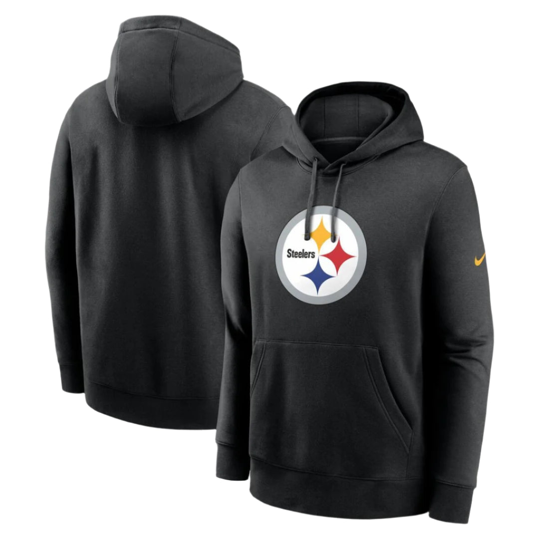Nike Men's NFL Pittsburgh Steelers Rewind Club Logo Hoodie black