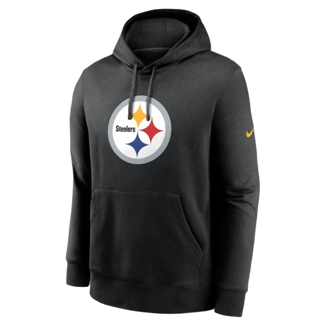 Nike Men's NFL Pittsburgh Steelers Rewind Club Logo Hoodie black