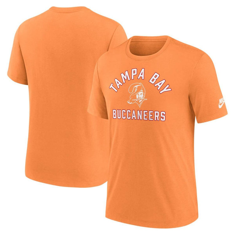 Nike Men's NFL Tampa Bay Buccaneers Rewind Tri-Blend T-Shirt orange