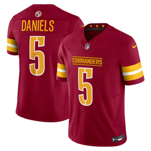 Nike Men's NFL Washington Commanders Jayden Daniels Limited Jersey burgundy red