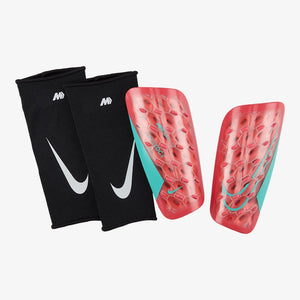 Nike Mercurial Lite SuperLock Soccer Shin Guards Ember Glow Aurora Green