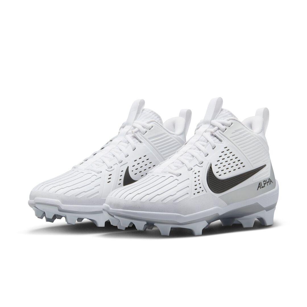 Nike Senior Alpha Menace Strong Football Cleats white