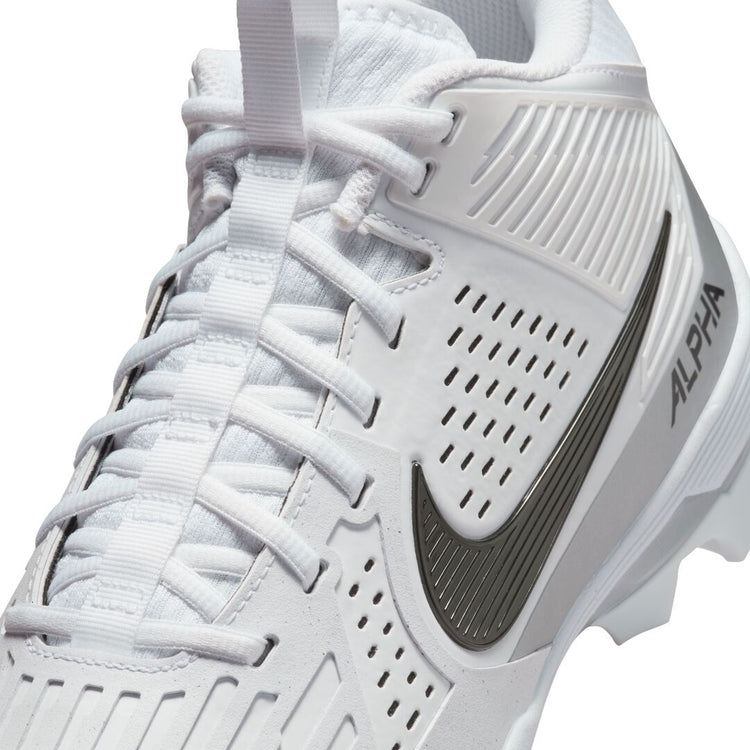Nike Senior Alpha Menace Strong Football Cleats white