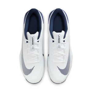 Nike Senior Diamond Fly Keystone Rubber Baseball Cleats white/navy