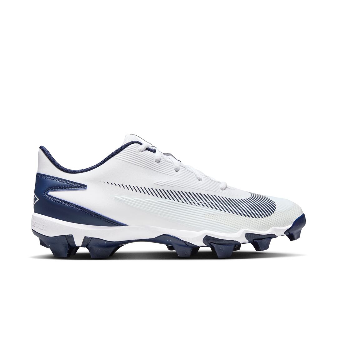Nike Senior Diamond Fly Keystone Rubber Baseball Cleats white/navy