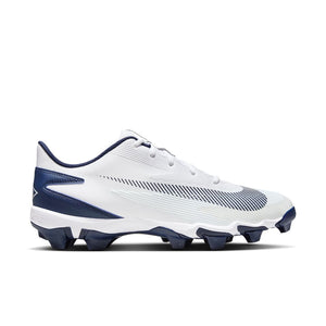 Nike Senior Diamond Fly Keystone Rubber Baseball Cleats white/navy