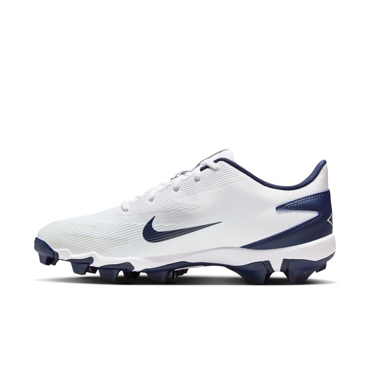 Nike Senior Diamond Fly Keystone Rubber Baseball Cleats white/navy