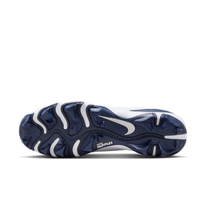 Nike Senior Diamond Fly Keystone Rubber Baseball Cleats white/navy