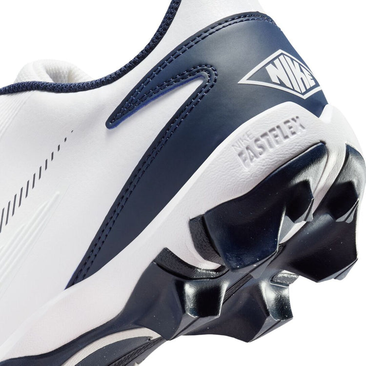 Nike Senior Diamond Fly Keystone Rubber Baseball Cleats white/navy