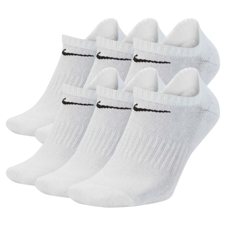 Nike Senior Everyday Cushioned Training No-Show Socks 6-Pack