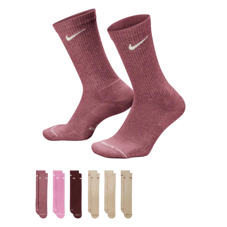 Nike Senior Everyday Elevated Crew Socks 6-Pack